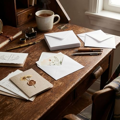 Image of Craft UK 607A 6 x 6 inch 1000 Envelopes - White