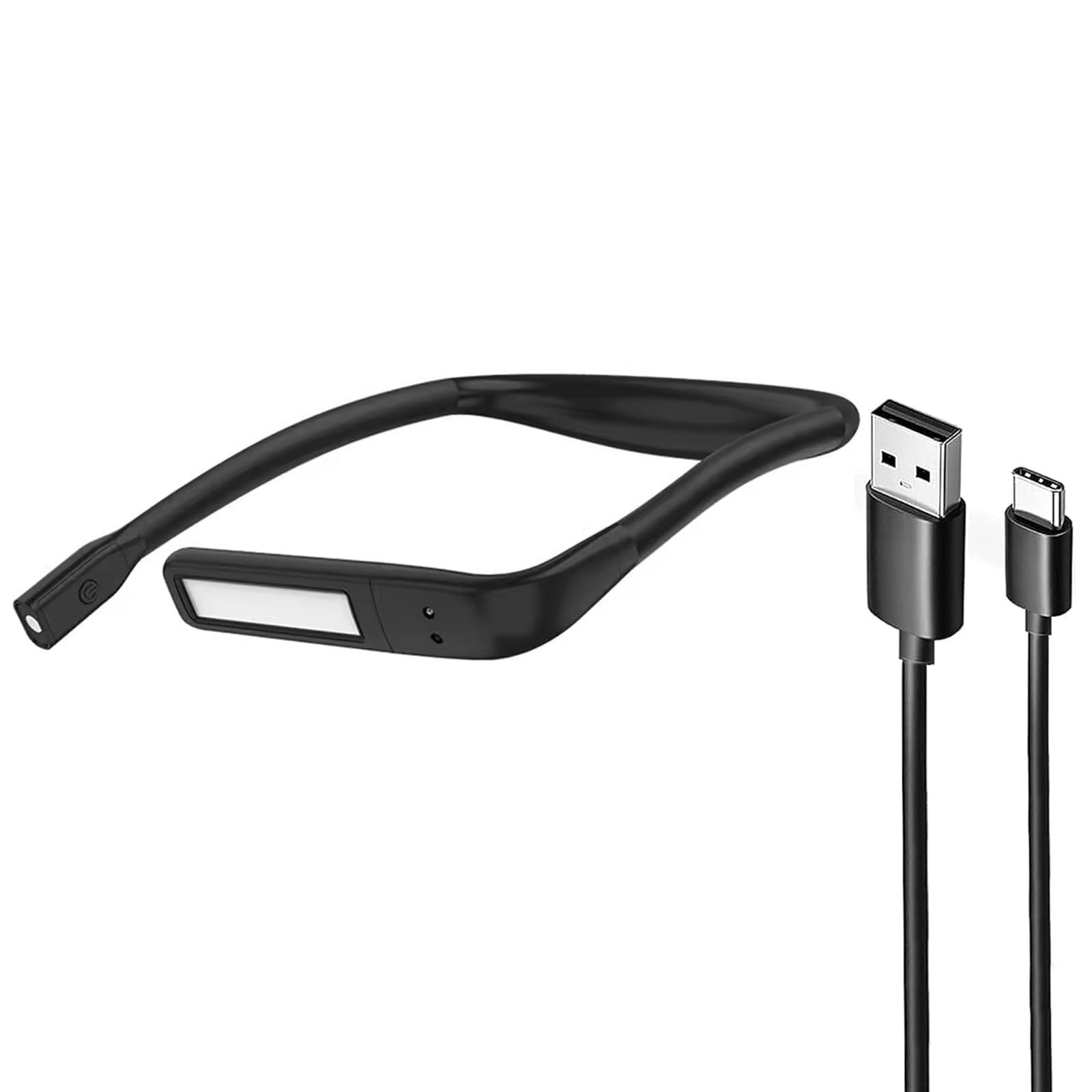 Lampe de lecture LED pour le cou, lampe large rechargeable 2000