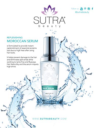 SUTRA Heat Guard Hair Serum for Rejuvenating Dry, Damaged Hair, - Smoothing Serum 2.03 oz.