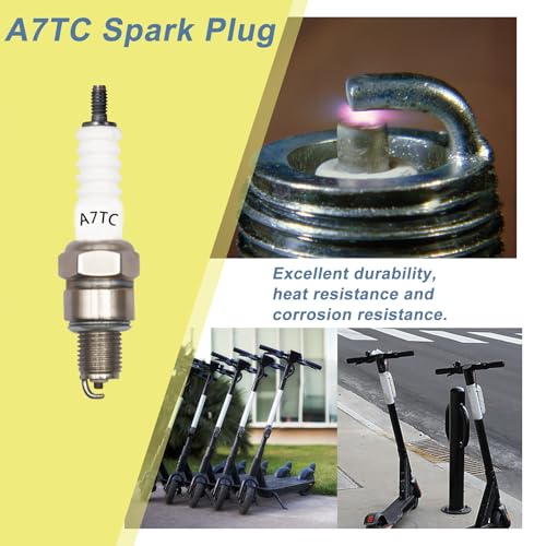 Image of GY6 Racing Ignition Coil with A7TC Spark Plug for 50CC 80CC 90CC 110CC 125CC 150CC Compatible with ATV Motorcycle Moped Scooter Go Kart Pit Dirt Bike