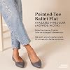 Amazon Essentials Women's Pointed-Toe Ballet Flats