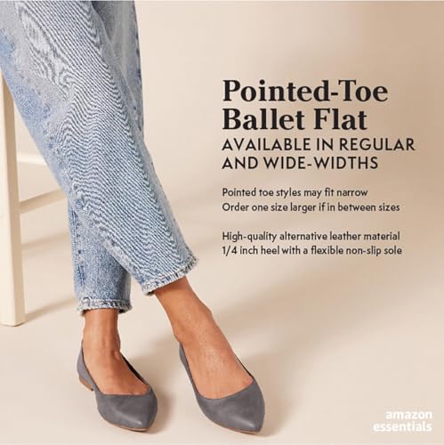 Image of Amazon Essentials Women's Pointed-Toe Ballet Flats