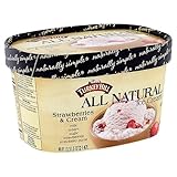 Turkey Hill All Natural Strawberries & Cream, Ice Cream, 48 Fluid ounce
