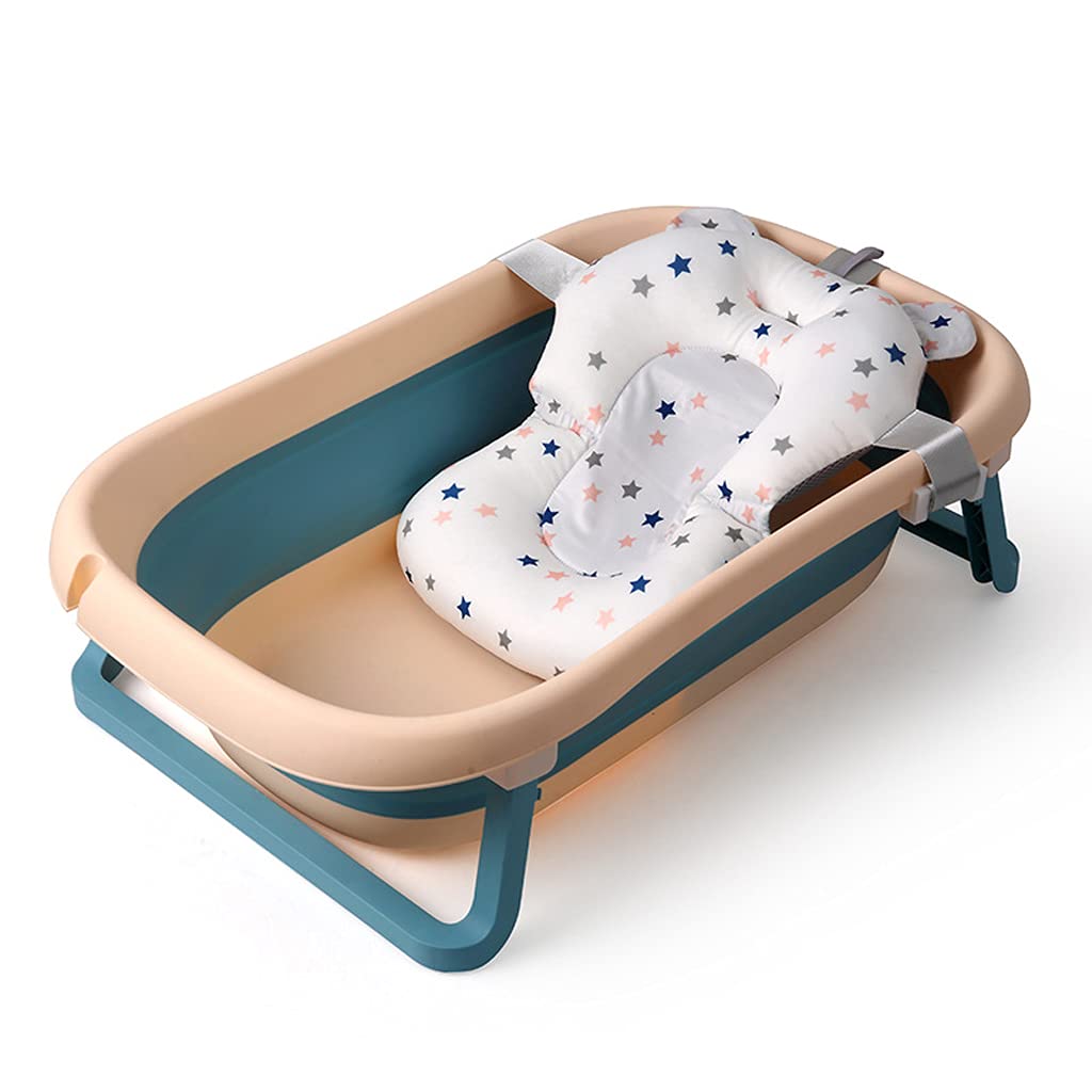 GroßEr Baby-Badewannen UnabhäNgiger Sitz Faltbare, Langlebige Badewanne Mit GroßEr RüCkenlehne Large Das Baby Kann Sich Hinlegen Und Im Badeeimer Sitzen C