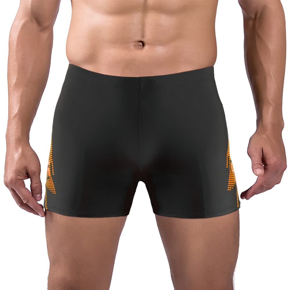 decdeal Men's Swim Trunks Shorts Elastic Waist Diving Shorts Quick Dry Surfing Shorts for Beach Sun Bathing XL/2XL/3XL/4XL/5XL Orange-picture-16