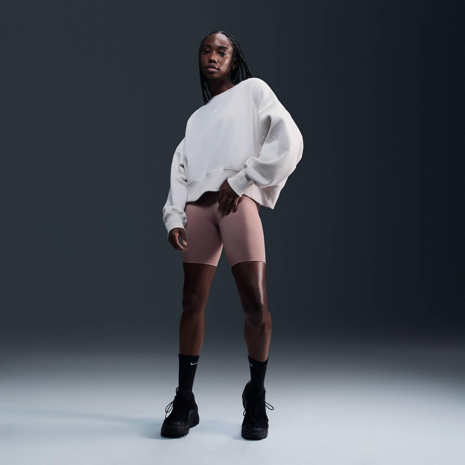 Nike W NSW Phnx FLC OOS Crew Top Women's - Image 2