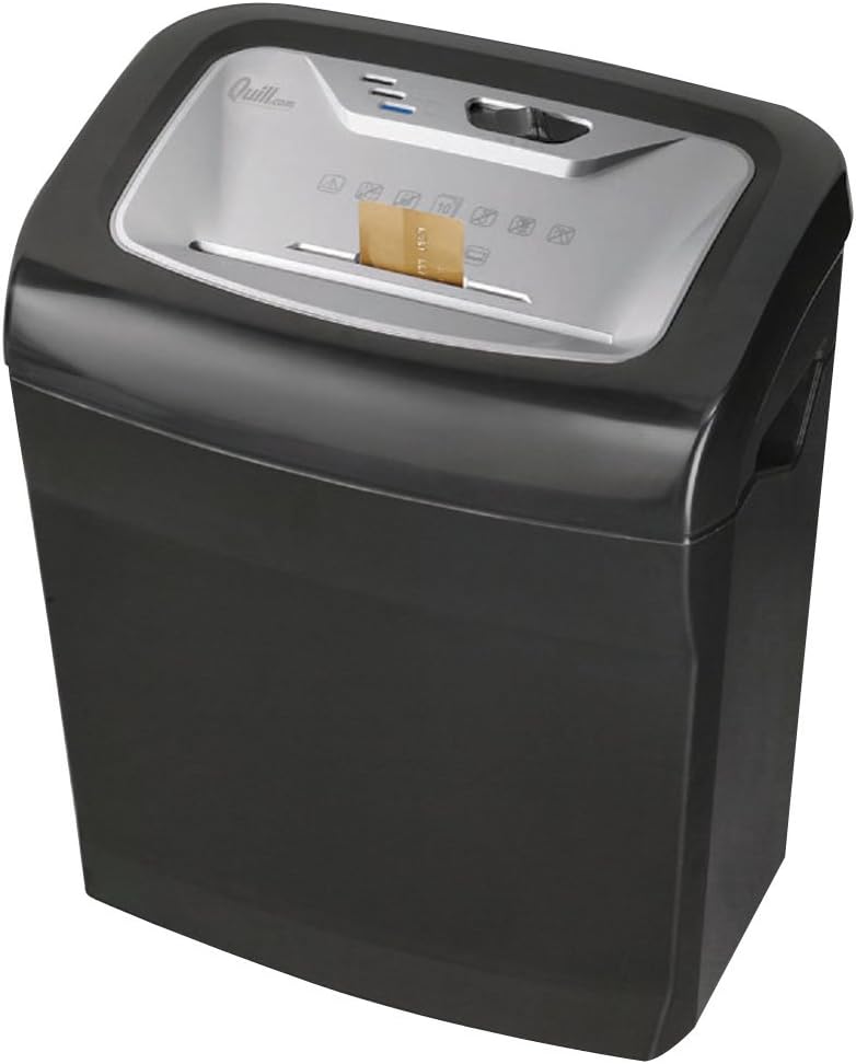 Quill Brand 10Sheet CrossCut Shredder Paper Shredders Office Products