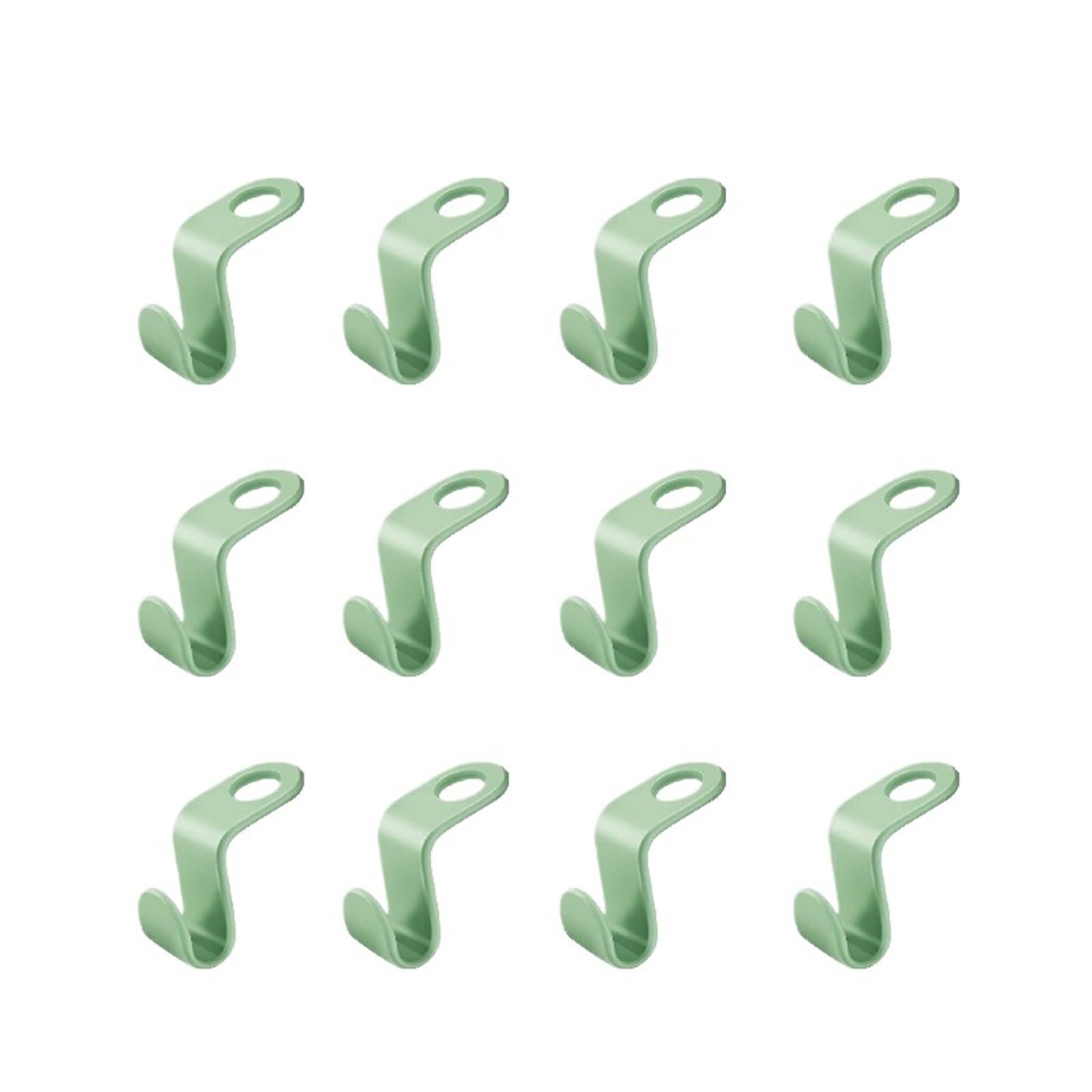 Hangers for Clothes Space Savers 200pcs Mini Hanger for Wardrobe Connector Hangers Save Space(Green)