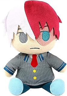 MHA Plush Doll Pillow Creative Soft Stuffed Anime Plush Doll Christmas New Year Gift 25CM (Todoroki Shouto)