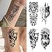 Tatuajes Temporales de Brazos Para Adultos,Patrones de Animales de Tatuajes Falsos Para Hombres,Tatuajes Temporales a Prueba de Agua,Tatuajes Seguros y no Tóxicos,Pegatinas de Tatuajes en 3D,Carnaval