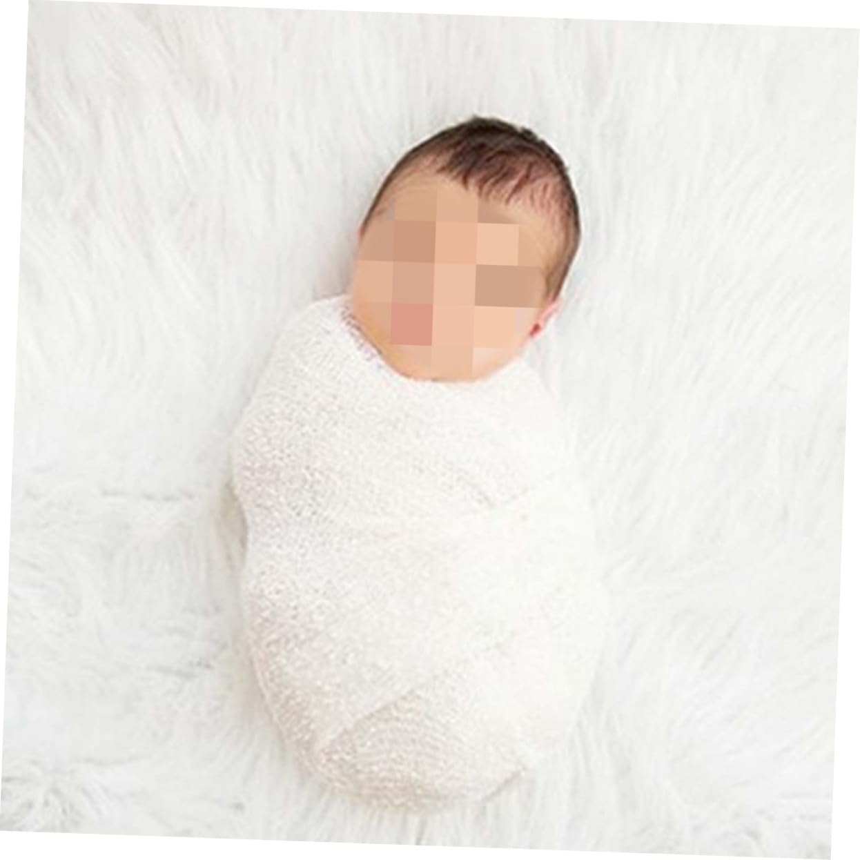 ifundom Set Di 3 Coperte Per Neonati Coperte Per Neonati Traspiranti Panni Da Bagno Per Bambini Fascia Multiuso Bianche 2 Pezzi*3