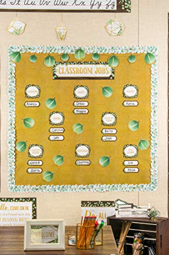 Image of Teacher Created Resources Eucalyptus Classroom Jobs Mini Bulletin Board (TCR8453)