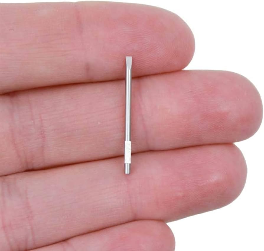 Swiss Made Bergeon Screwdriver Replacement Spare Blades Tips for 30080 30081 Screwdriver Watchmaker Tool (0.50-3.00 mm) (3, 0.6mm / White)