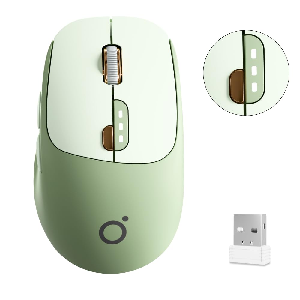 Photo 1 of SEUNKWANG Dual-Mode Wireless Mouse - Green