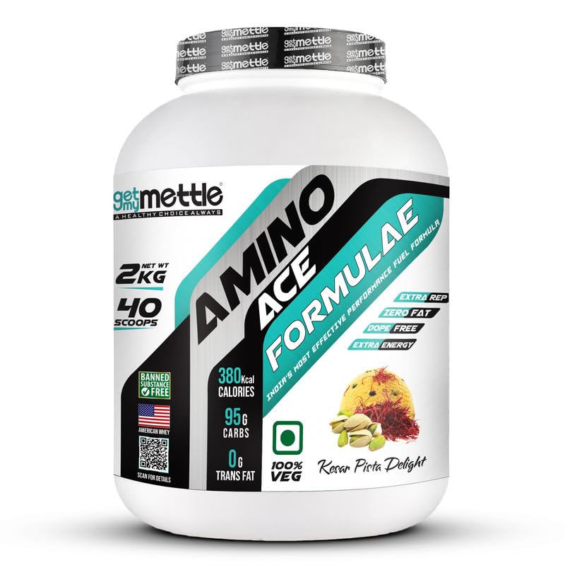 Mettle Amino Ace Formulae Carbs blend | Performance fuel (Kesar pista,2kg)-image-38