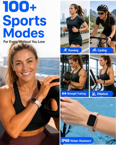 Image of MorePro Health Fitness Tracker for Women Men, 24 /7 Heart Rate Blood Pressure & Oxygen Monitoring, Sleep Tracker, 100+ Sport Modes Smart Watch