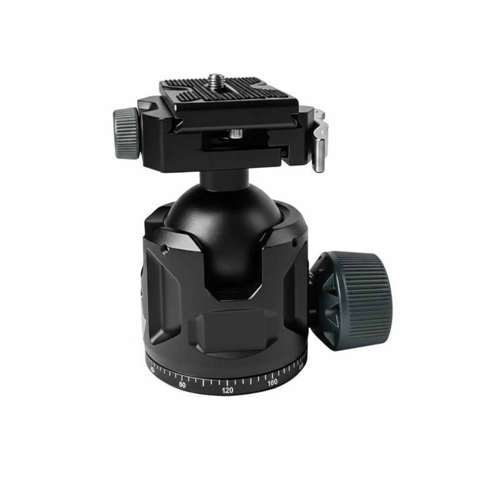 Tête de Trépied pour Appareil Photo Tête Panoramique Rotule à Bille Support Caméra Système Rapide Base Compatible Aluminium Alliage Résistant, Small Gimbal