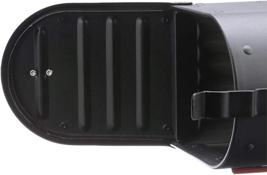Gibraltar Mailboxes Admiral Medium Capacity Aluminum Textured Black, Post-Mount Mailbox, ADM11B01