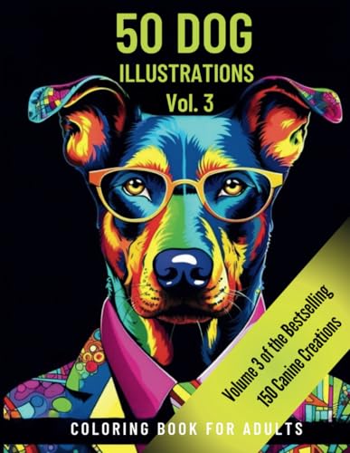 Dog coloring book 50 mandala style illustrations Vol. 3: Casino Nights & Musical Vibes