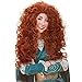 JoneTing Orange Wig Female Long Curly Synthetic Wig orange wig cosplay Wig for Princess Costume