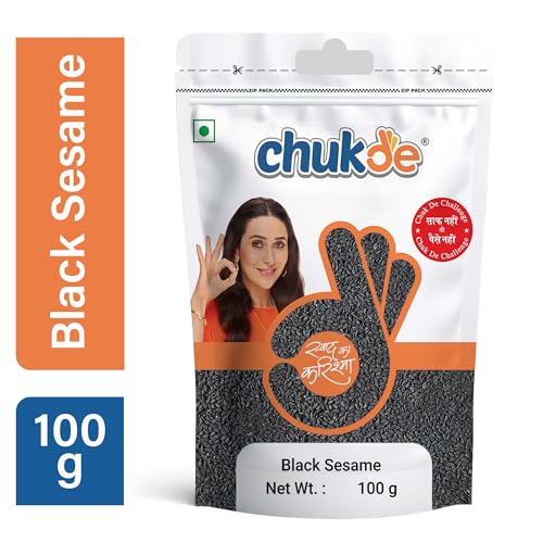 Image of Chukde Black Sesame Seeds - Unhulled, Nutrient-Rich Seeds 100gx2