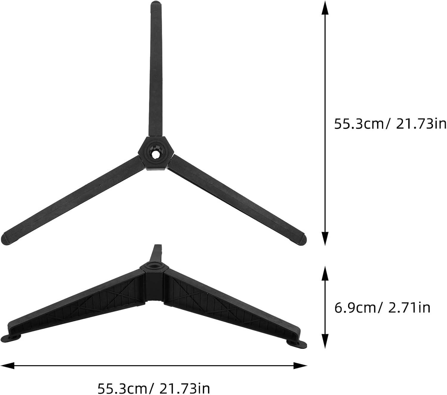 Christmas Tree Stand for Artificial Trees, Folding Replacement Christmas Tree Legs, Small Plastic Xmas Tree Holder Fits 0.4-0.75 Inch Tree Pole