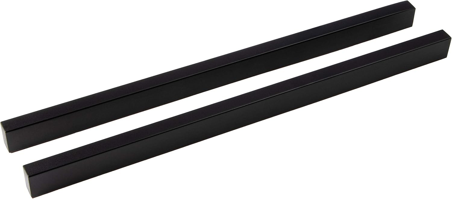 PORTE ITALIANE, Maniglie Adesive Acciaio Inox Nere per Porte Scorrevoli in Vetro – Maniglioni con Adesivo 3M Hard Senza Fori, Facili da Applicare e Resistenti - Coppia Lunghezza 30 cm