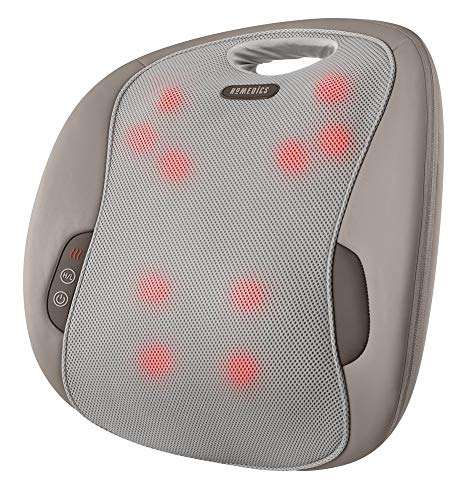 Homedics Massage Cushion, Portable Shaitsu Pro Back Massager With Heat And 12 Massage Nodes For Your Office Chair, Bed, Or Couch #TOP2