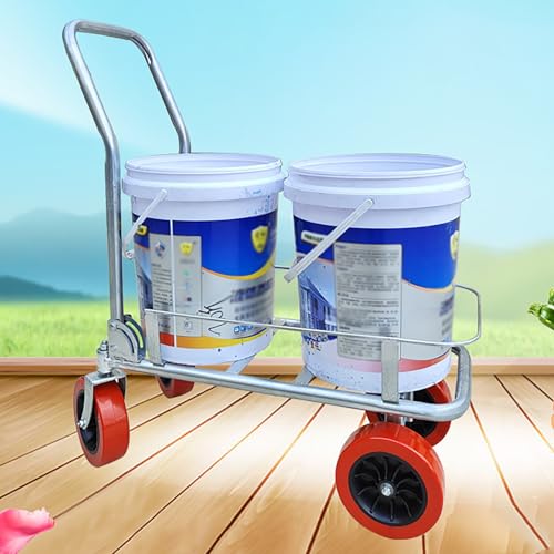 Diable d'extérieur léger, 200 kg, Multifonctionnel, Pliable, Double Godet, avec Roues universelles 360°, pour vergers, Jardins