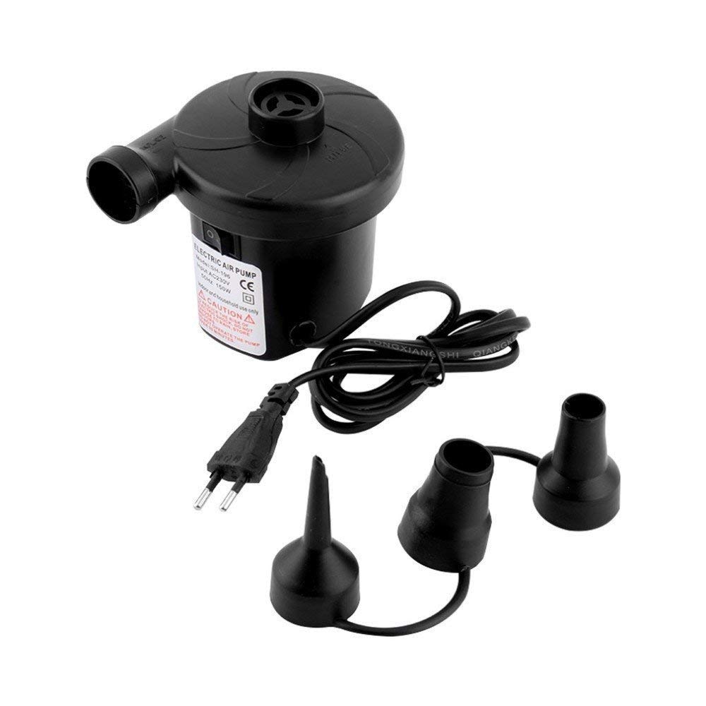 AC Electric Vacuum Air Pump - Quickly Inflates/Deflates Sofa, Bed, Swimming Pool Tubes, Toys,Air Bags, Mattresses