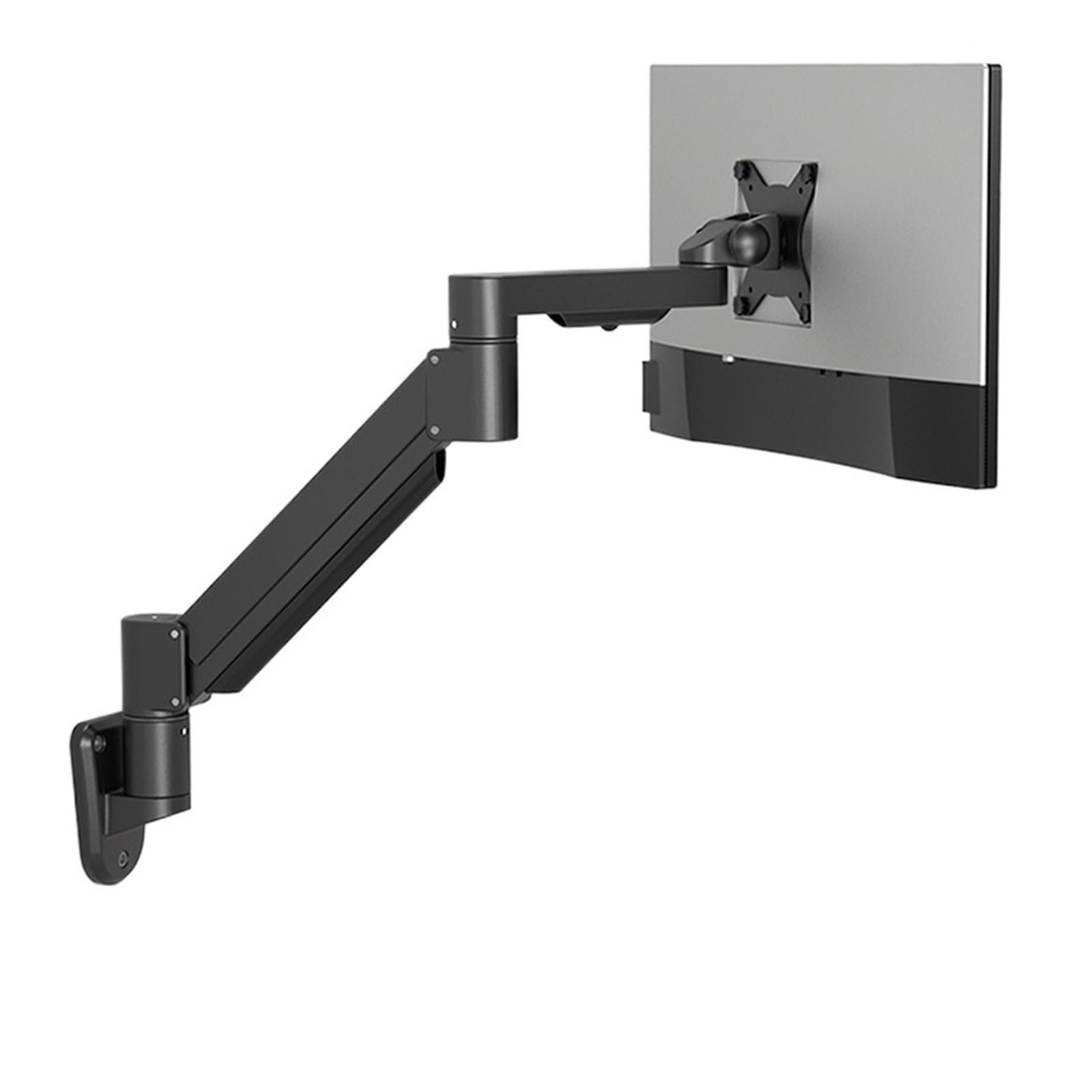 YLUPVT Computer monitor stand TV screen wall mount universal base dual screen telescopic rotation lift(Black)