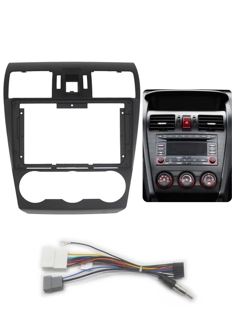 Cable Adaptador para Marco De Radio Estéreo, Panel De Instrumentos, Fascia, Consola Central Y Soporte para Subaru para Forester 2012-2016.(Fascia and Cable)