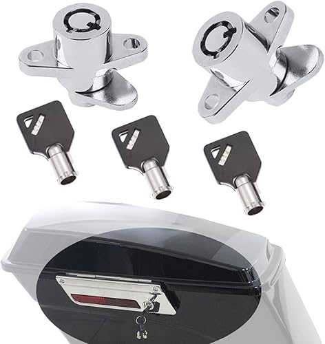 TCMI 3 llaves 2 cerraduras rígidas para alforjas Harley Davidson Touring Road Street Glide King 1993-2022