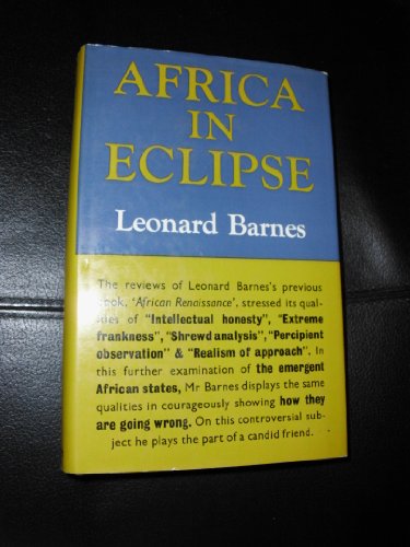 Africa in eclipse B0006C6MIG Book Cover