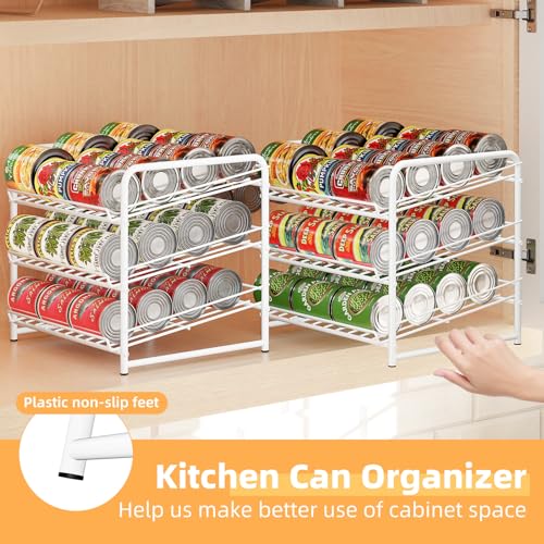 image for Simple Trending Can Rack Organizer, Stackable Can Storage Dispenser Ho