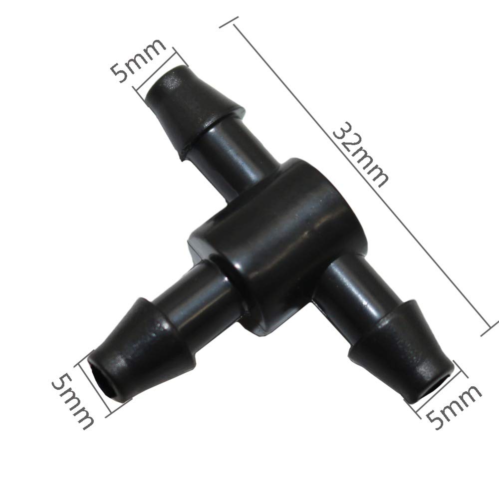 Raccordo A T Per Tubo 3mm 4 Pezzi - Connettori In Plastica Per Tubi Flessibili Acqua