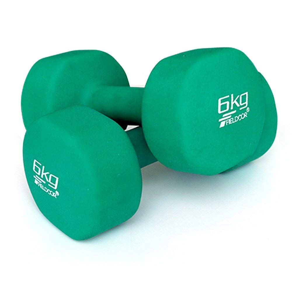 Amazon | FIELDOOR カラーダンベル 6kg×2個セット | FIELDOOR
