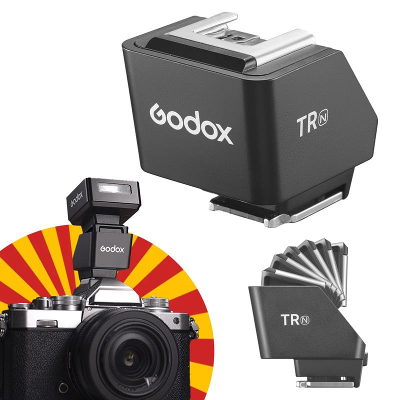 Godox TR-N TR for Nikon TTL HSS Hot Shoe Riser Hot Shoe Extender for GOdox iT30 Pro, iT20, iT22 TTL Flash X3 Trigger for Nikon,Reduce Lens Shadow, Tilt Adjustment: 0-90°, for Mini Flash Under 300g-image-47