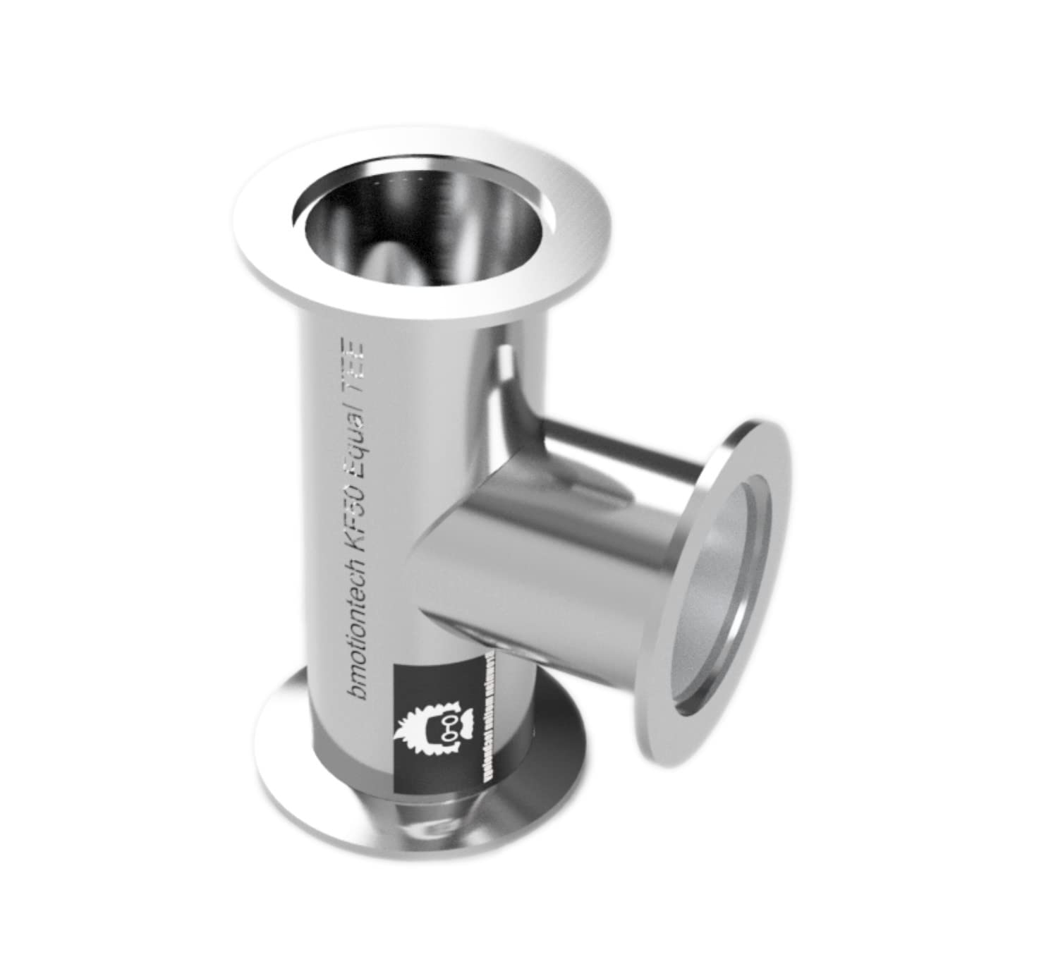 bmotiontech Superior Grade ISO-KF NW50 KF50 Flange equal Tee Fitting, 3 ways vacuum fittings (KF50 Equal TEE)