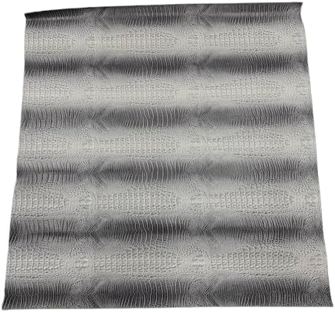 Amazon 3D Embossed Gator Faux Leather Vinyl Fabric - Sold by The Yard - 56" (Burgundy)