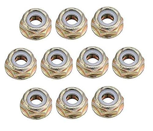 Gear Head Case Nut M10 X 1.25 Left Hand Blade Nuts -10 Pieces for Brush/Grass Cutter