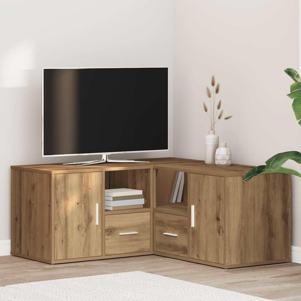 Scaffale angolare effetto rovere Artisan, 160 x 40 x 45 cm, in legno