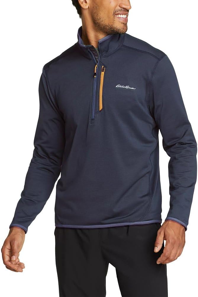 Eddie Bauer mens Activator Grid Long-sleeve Half-zip Fleece