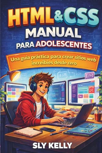 HTML y CSS MANUAL PARA ADOLESCENTES: Una Guía Práctica Para Crear Sitios Web Geniales Desde Cero. (Spanish Edition)
