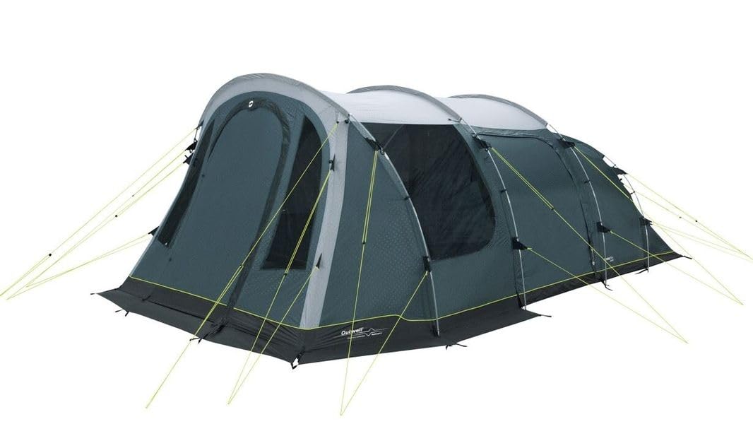 outwell xxl tent Five Room Tunnel by Outwell Sports & Outdoors High Quality Manual Tent SDISO_bestelbaar Color:Steel Green