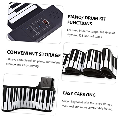 JOINPAYA 1 Set 88 Roll 88 Touches De Piano 88 Touches Piano Pliable Piano Électronique Portable 88 Touches Piano Électronique Instrument De Musique Piano Pour Débutant Piano Roulé À La - Les Beatles, Paul McCartney, John Lennon, RIngo Starr, George Harrison JOINPAYA 1 Set 88 Roll 88 Touches De Piano 88 Touches Piano Pliable Piano Électronique Portable 88 Touches Piano Électronique Instrument De Musique Piano Pour Débutant Piano Roulé À La – Image 5