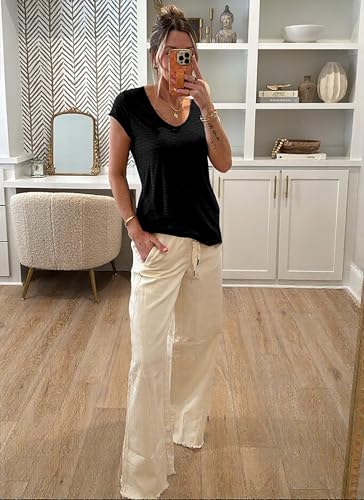 Womens 3 Pack T Shirts Cap Sleeve Tees U Neck Tank Tops Fashion Basic Tops 20252