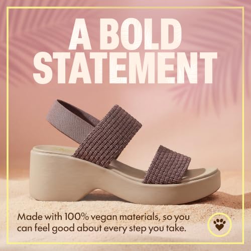 Image of Skechers Women's Cali Day | Luxe Foam Cushioned Footbed, Stretchy Knit Upper, Slingback Strap, Wedge Platform, Vegan