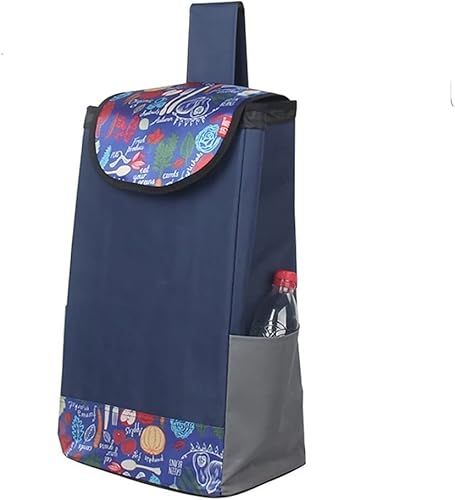 Bolsa de repuesto plegable para carrito de compras, portátil, impermeable, de tela Oxford, bolsa de repuesto reutilizable (color C)