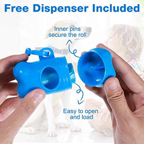 3000 Count Dog Poop Bags Pet Waste Bags for Poop with 3 Dog Poop Bag Dispenser Doggie Poop Bags for Home Outdoor Puppy Walking and Travel, 12 x 8.6 Inch (Blue) 3000 Count Dog Poop Bags Pet Waste Bags for Poop with 3 Dog Poop Bag Dispenser Doggie Poop Bags for Home Outdoor Puppy Walking and Travel, 12 x 8.6 Inch (Blue)